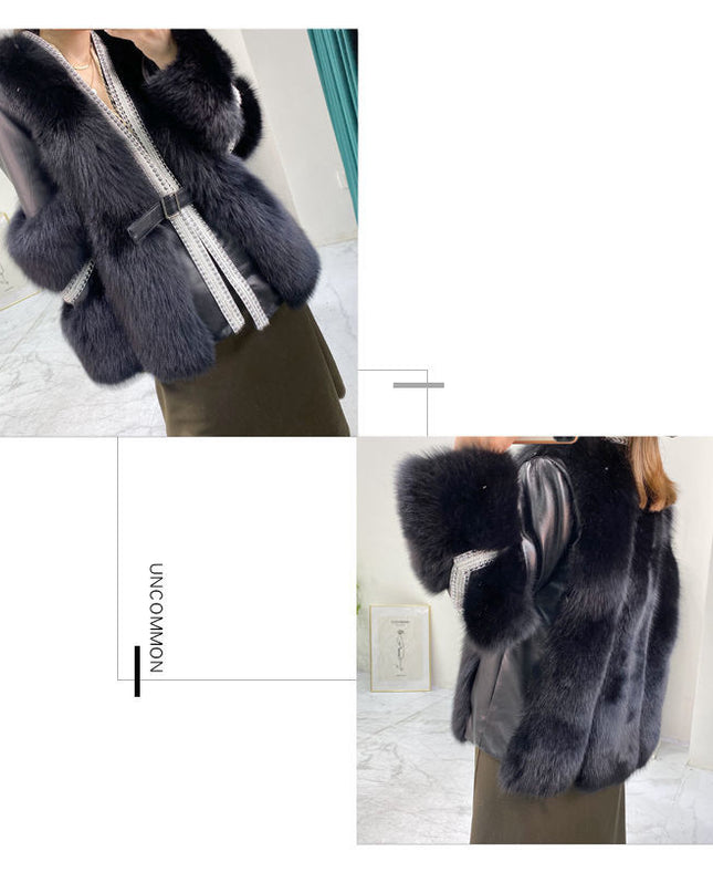 Artificial Fox Fur Jacket Women's Fur