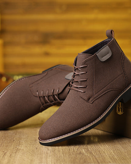 Martin Boots Men's British Style High-top Leather Shoes