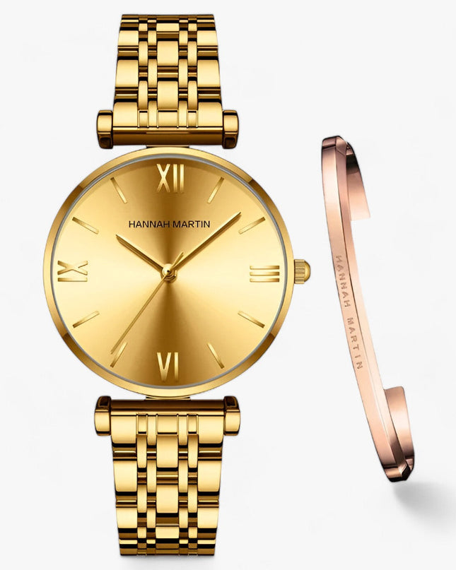 Women's Solid Stainless Steel Band Watch