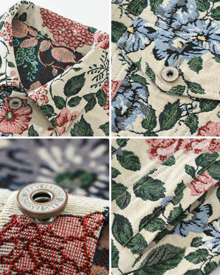 Retro Trendy Floral Men's Jacket