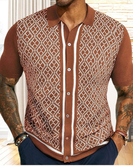 European And American Style Men's Casual Jacquard Sweater