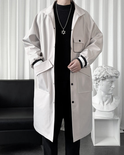 Men's Mid-length Temperament Overknee Overcoat
