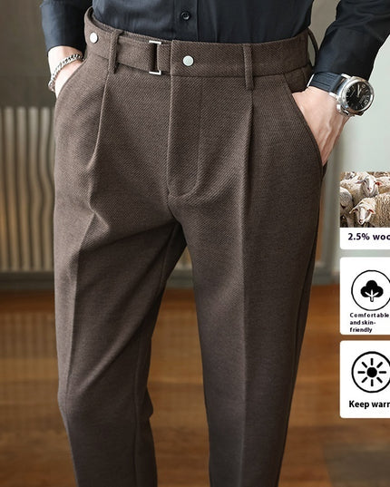 Suit Pants New Men's Thickened Casual Suit Pants