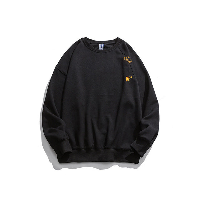 Men's Solid Color Casual Loose Sweatshirt
