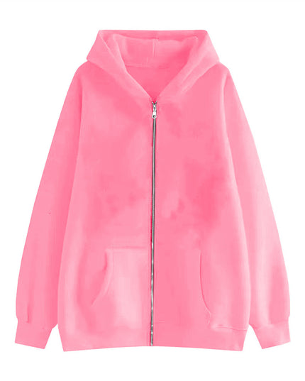 Men's And Women's Sparkling Style Zipper Cardigan Hoodie Plus Size