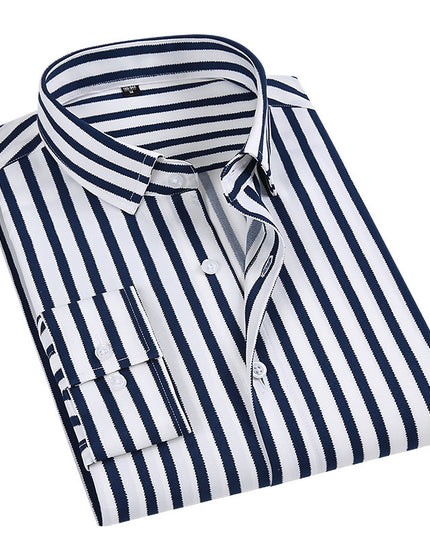 Casual Slim Fit Fashion Men's Thin Long Sleeve Shirt