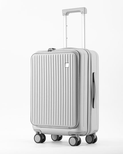 Front Open Luggage 20-inch Boarding Drop-resistant Trolley Case Extended Luggage Case