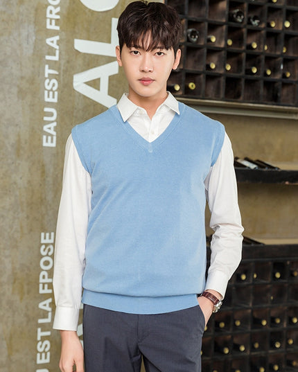 Pullover Knitting Men's Vest Autumn And Winter Clothing