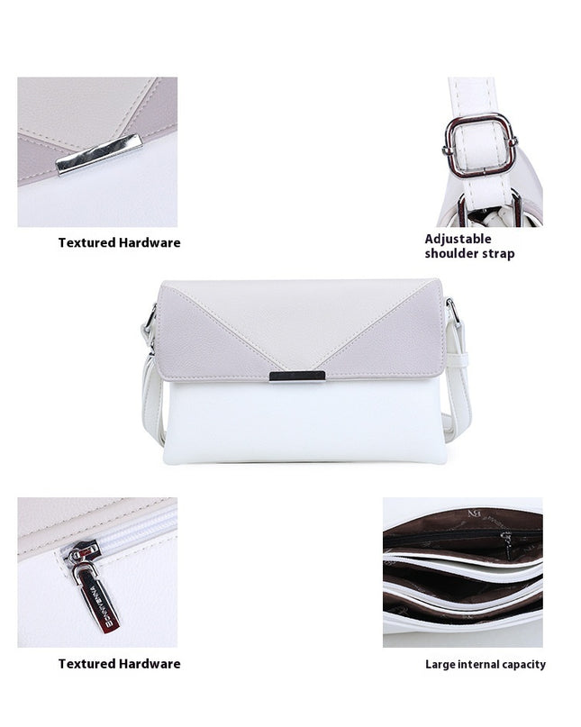 Contrast Color Small Square Box Fashion Shoulder Bag