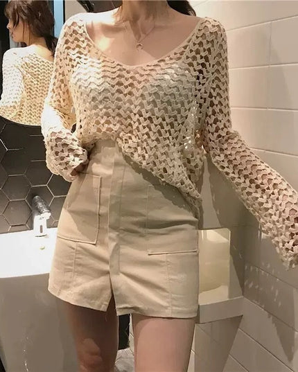 Chic Sweet And Spicy Sexy Sun Protection Sweater