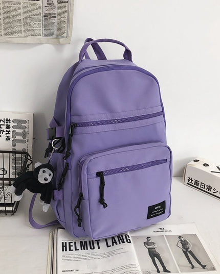 College Students Double-shouldered Male Gender-neutral Tooling Wind Hip-hop Sports Street Schoolbag