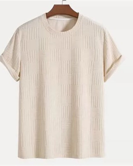 Men's Solid Color Casual Short Sleeve