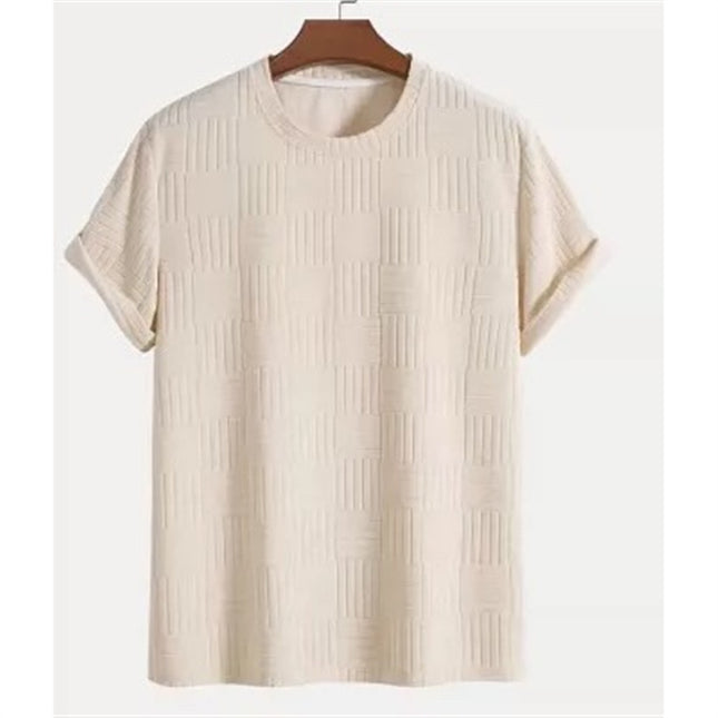 Men's Solid Color Casual Short Sleeve