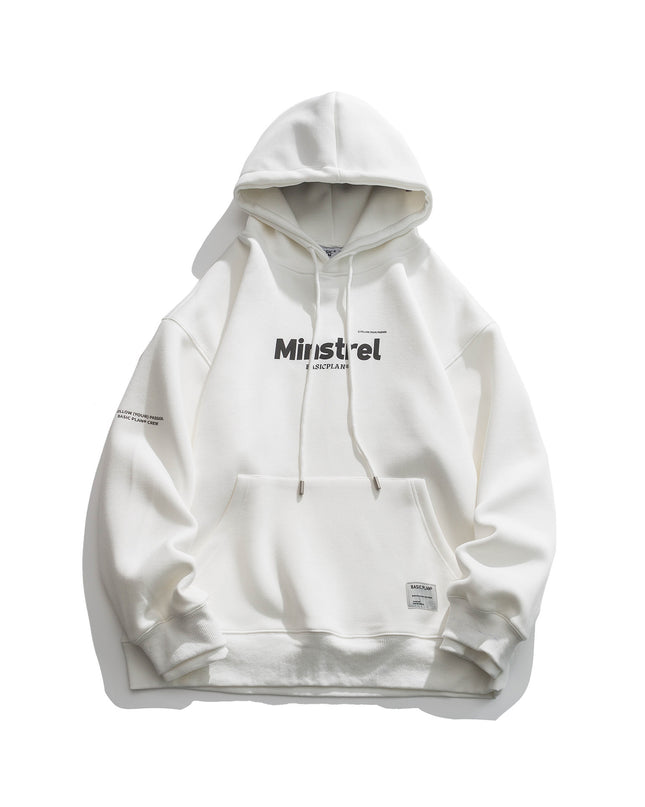 Men's Solid Color Loose Casual Letter Sweater