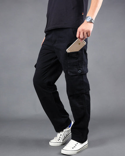 Men's Loose Large Multi Pocket Overalls
