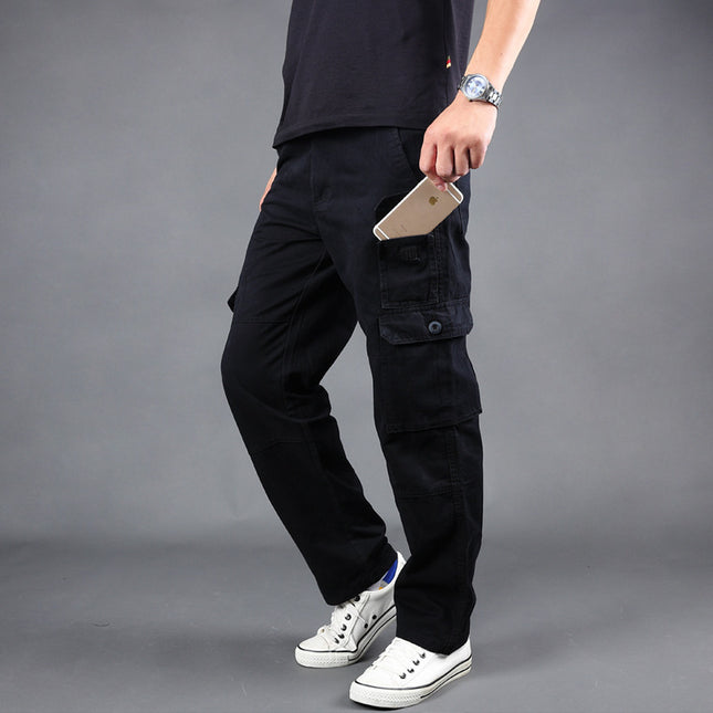 Men's Loose Large Multi Pocket Overalls