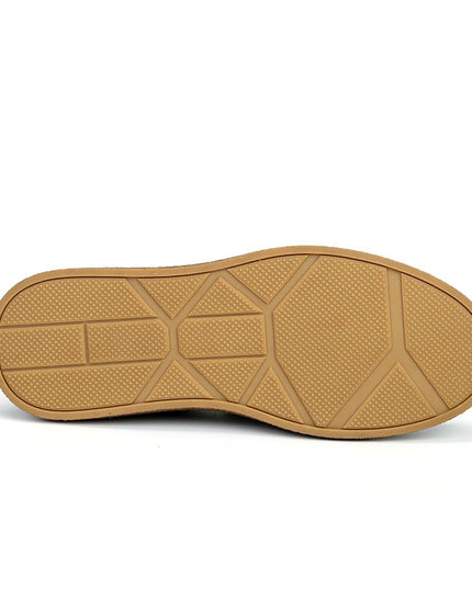 British Men's Casual Thick-soled Leather Increased Lazy Shoes