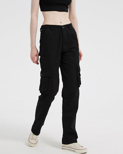 European And American Plus Size Women's Multi-pocket Sports Pants