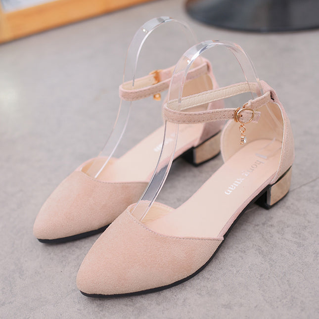 Low-toe Mid-heel Sandals