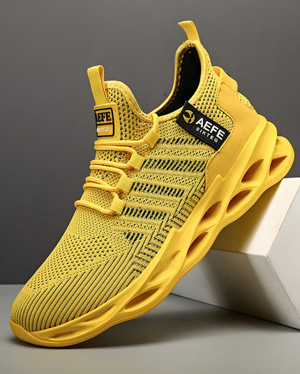 Mesh Breathable Casual Men's Korean Style Plus Size Light Running Shoes