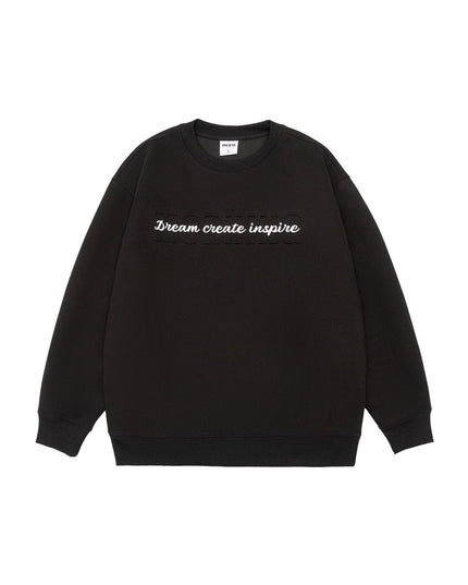 Three-dimensional Steel Printed Round Neck Loose All-match Casual Pullover Sweater