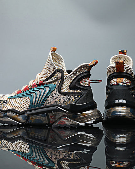 Breathable Thin Mesh Sports And Leisure Running Basketball Shoes