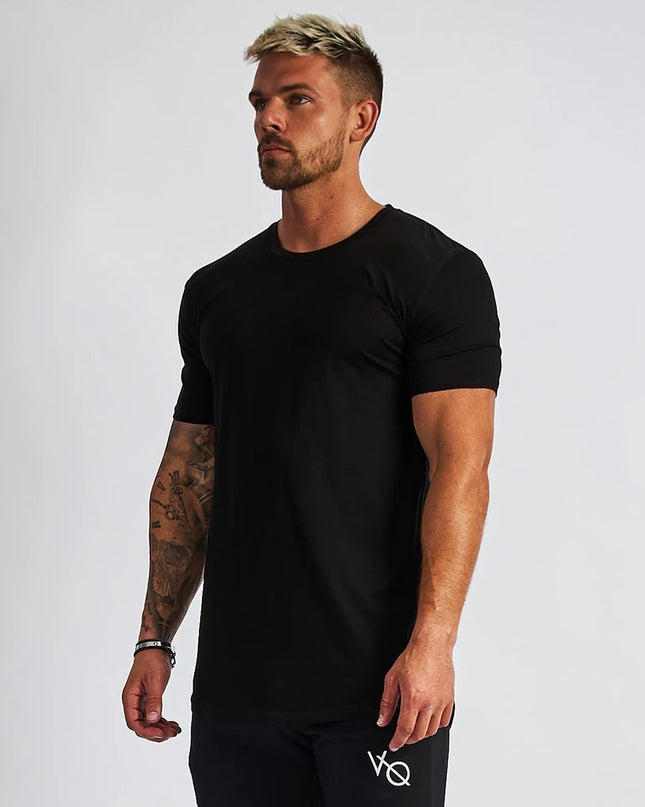 Men's Sports And Leisure Solid Color Light Board Short Sleeved