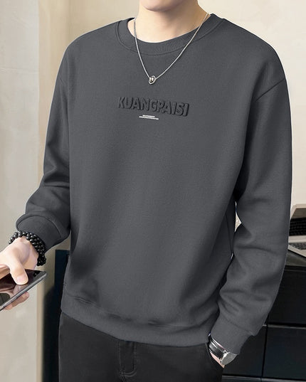 Round Neck Heavy Sweater For Men Spring And Autumn New