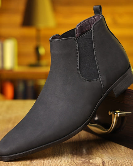 British Style Leather Boots Men's Plus Size