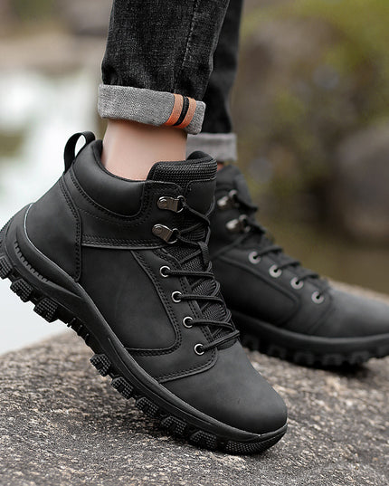 Men's High Top Shock-absorbing Non-slip Outdoor Sports Martin Boots