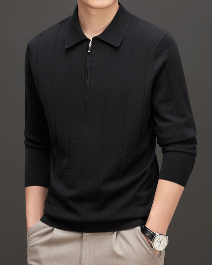 Striped Color Collision Design Bottoming Shirt
