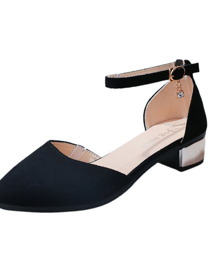 Low-toe Mid-heel Sandals