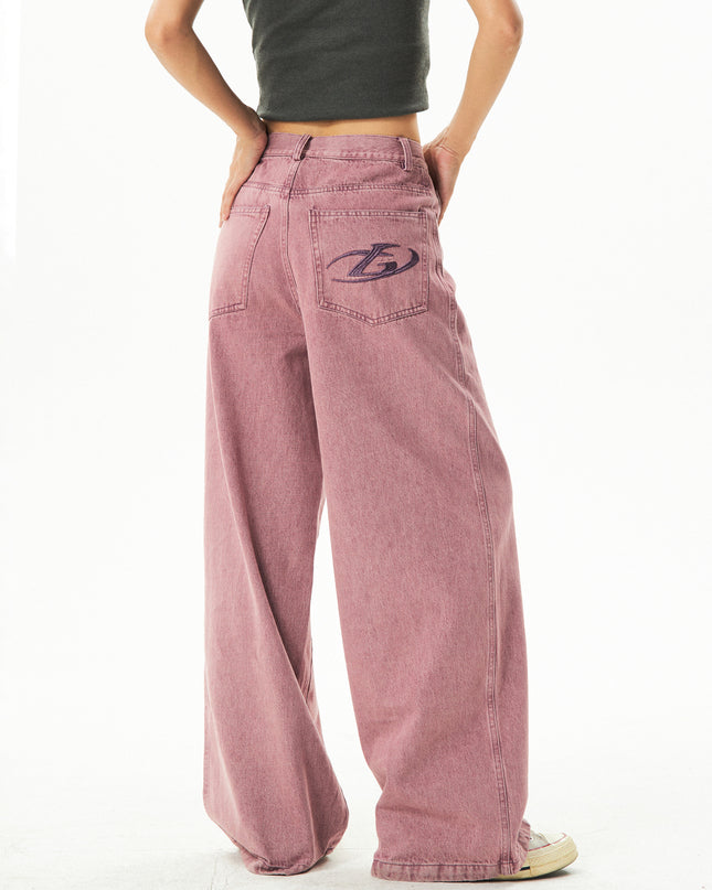 Retro Drooping Slimming Straight-leg Pants