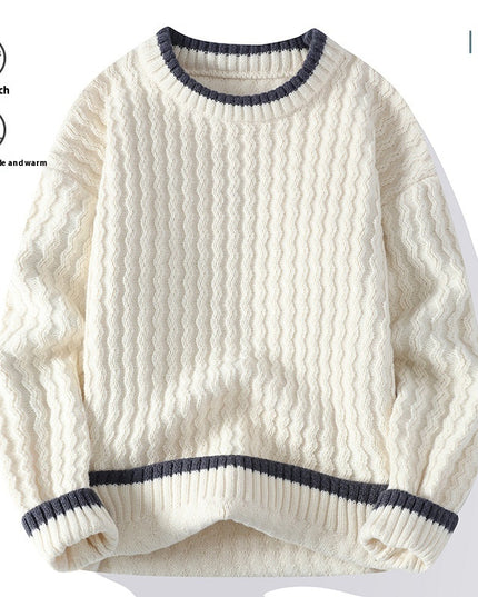 Round Neck Pullover Bottoming Shirt Loose And Warm Sweater