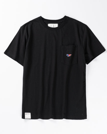 Brushed Solid Color Round Neck Short-sleeved T-shirt For Men