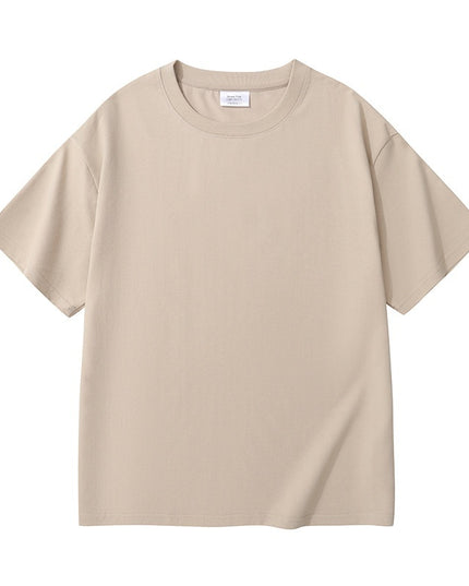 Heavy Men And Women Solid Color Young Couple T-shirt