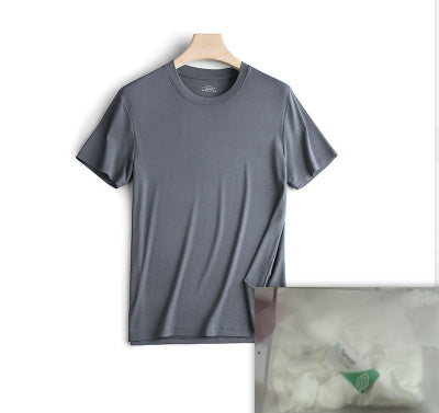 Modal Short Sleeved T-shirt Men's Round Neck Housewear