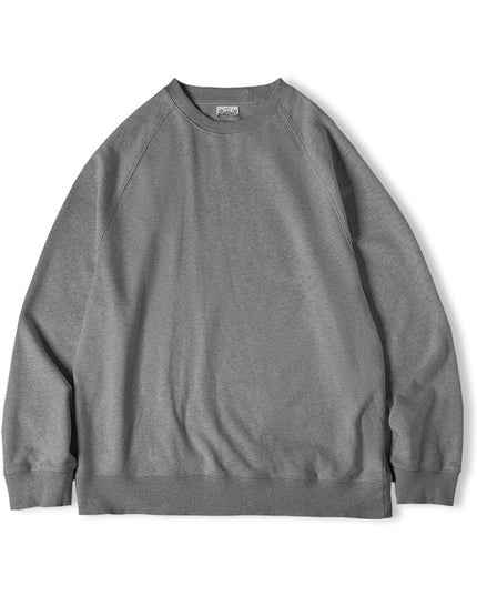 Retro Washed Heavy Looped Fabric Round Neck Sweater