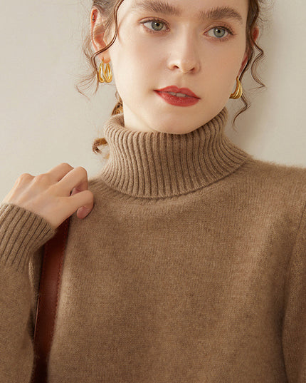 Women's Thickened Fall And Winter Inner Wear Turtleneck Cashmere Sweater
