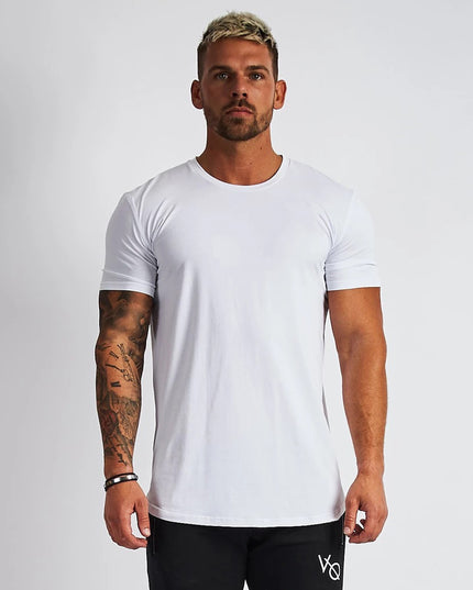 Men's Sports And Leisure Solid Color Light Board Short Sleeved