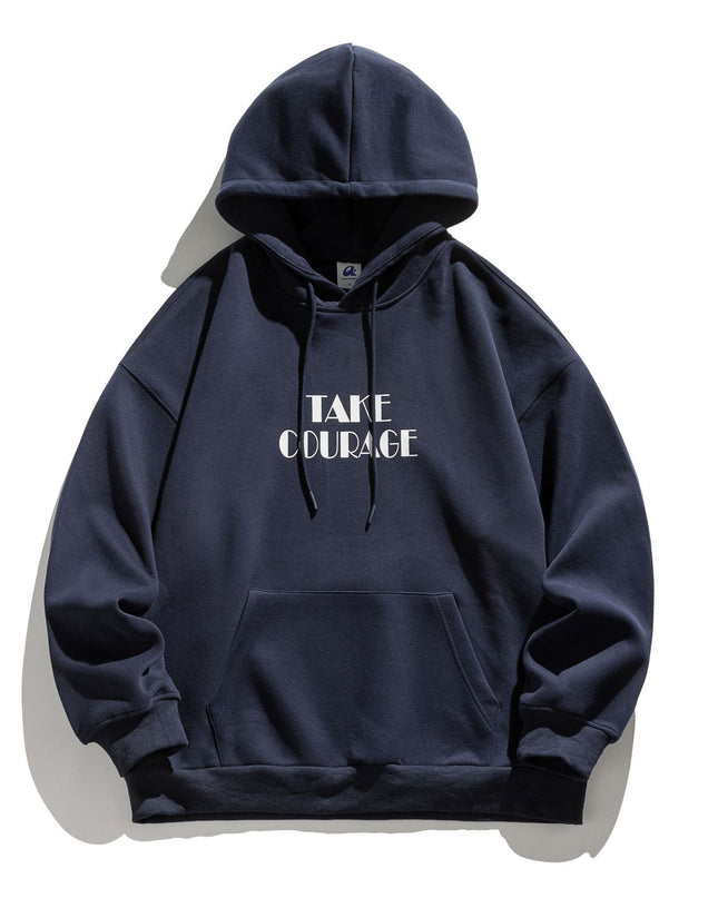 Hooded Sweater Letter Printing Loose All-matching Top