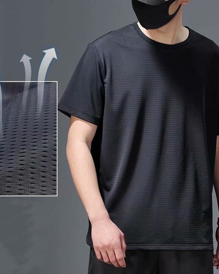 Men's Loose Round Neck Plus Size Short Sleeve T-shirt