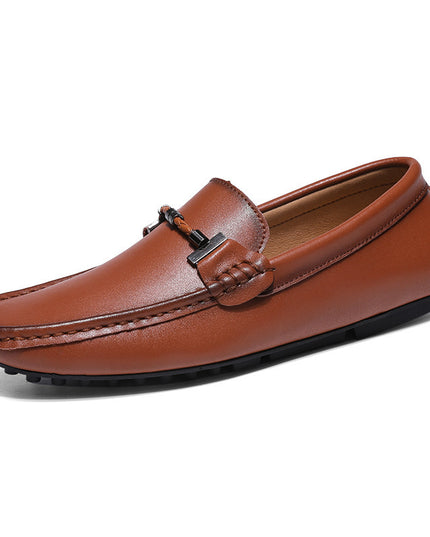 Men's Plus Size British Fashion Casual Leather Shoes
