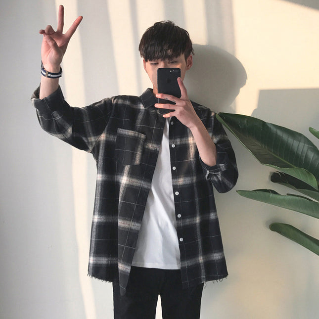 Loose And Versatile Student Handsome Shirt Thin