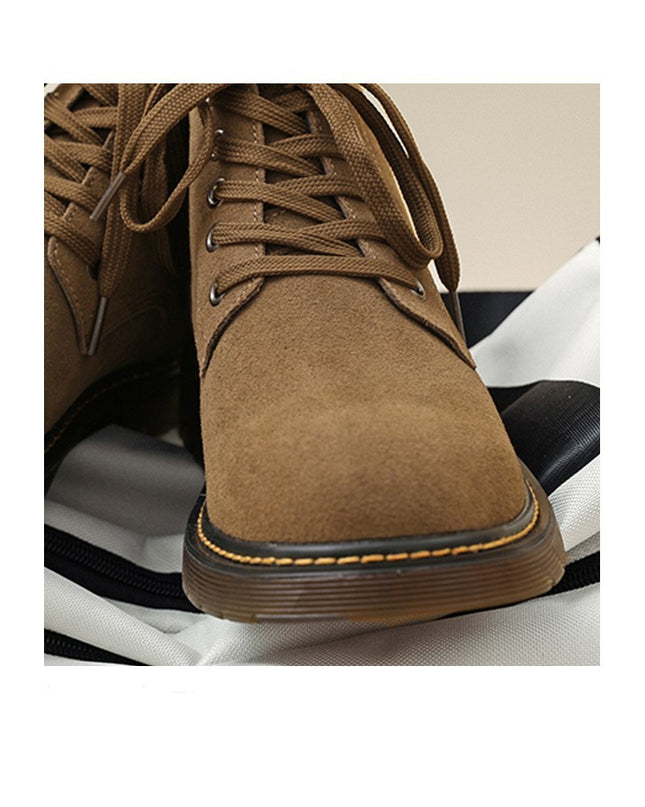 Lace-up Mid-top Warm Outdoor Work Shoes