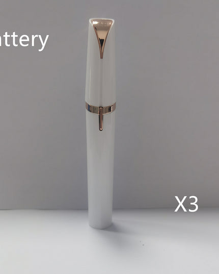 Mini Electric Eyebrow Trimmer Lipstick Brows Pen Hair Remover Painless Razor Epilator with LED Light