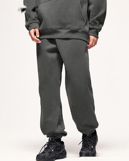 Fleece-lined Thick Hooded 10 Color Fleece Sweater Sweatpants