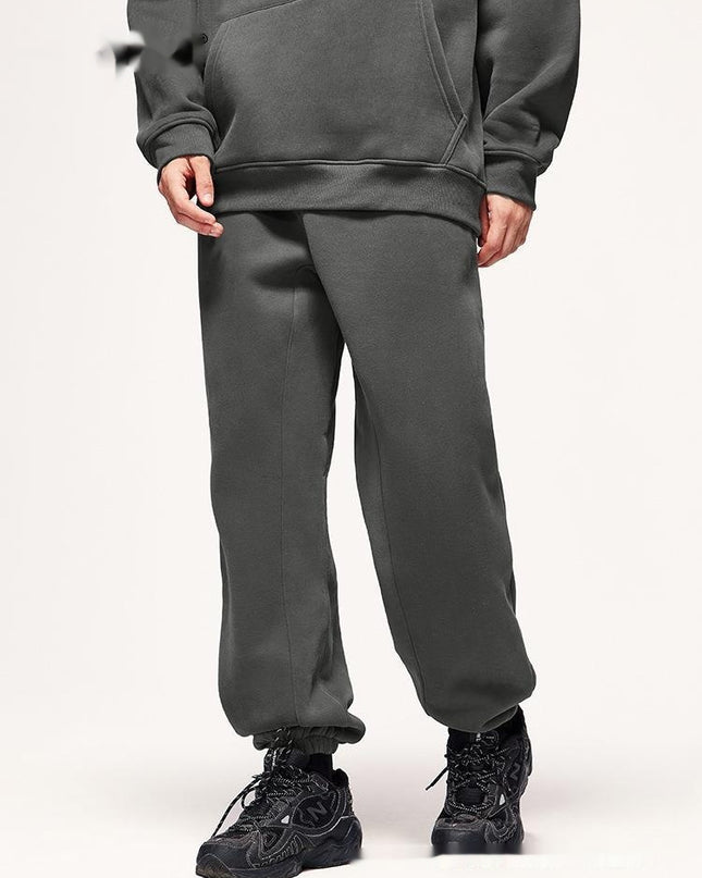 Fleece-lined Thick Hooded 10 Color Fleece Sweater Sweatpants