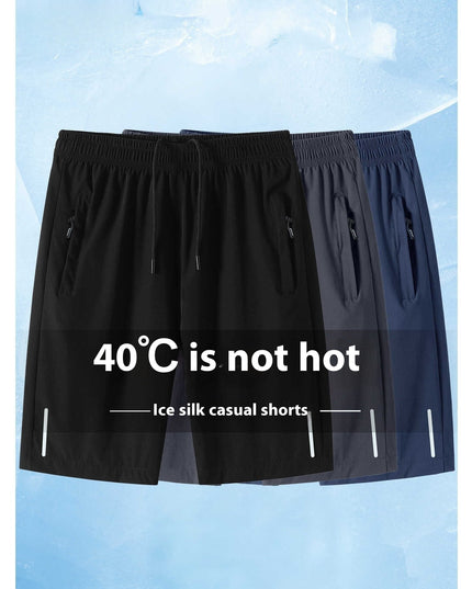 Thin Ice Silk Quick-drying Running Fitness Men's Sports Shorts