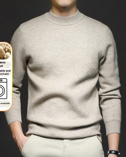 Men's Sweater Worsted Sweater Knitted Long Sleeve